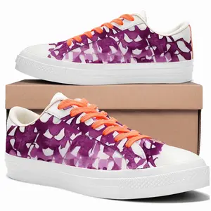 Men Calligraphic Landscape 002 Low Top Canvas Shoes