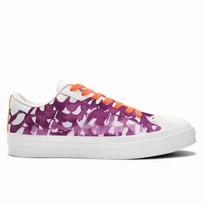 Men Calligraphic Landscape 002 Low Top Canvas Shoes