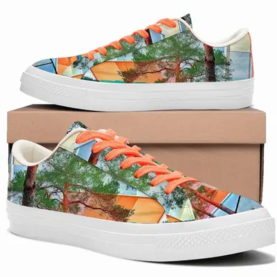 Men Deep Breath Low Top Canvas Shoes