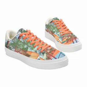 Men Deep Breath Low Top Canvas Shoes