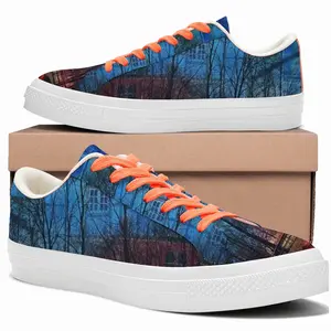 Men Horses Low Top Canvas Shoes