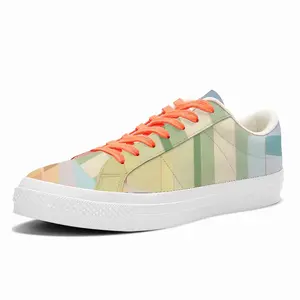 Men Color Rhytm Low Top Canvas Shoes