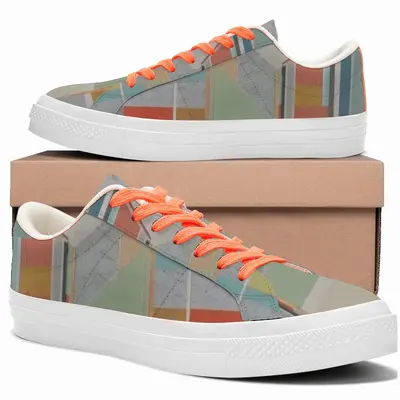 Men Cityscape Low Top Canvas Shoes