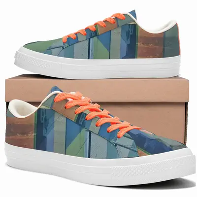 Men Into The Moon Low Top Canvas Shoes