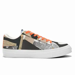 Men The Road To Space Low Top Canvas Shoes