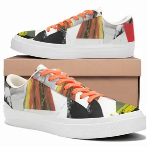 Men Singer Collage Low Top Canvas Shoes