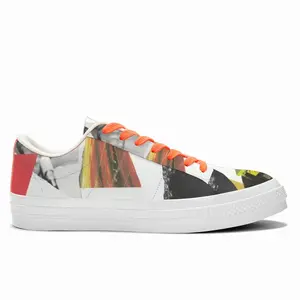 Men Singer Collage Low Top Canvas Shoes