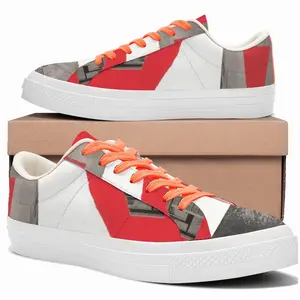 Men Collage Low Top Canvas Shoes