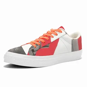 Men Collage Low Top Canvas Shoes