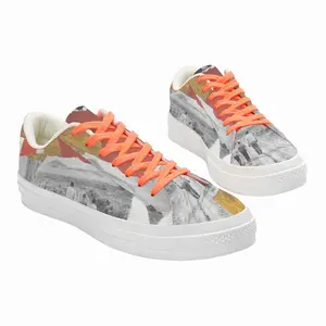 Men Go Into The Sunset Low Top Canvas Shoes