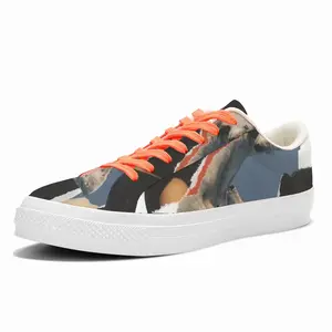 Men Happy Couple Low Top Canvas Shoes