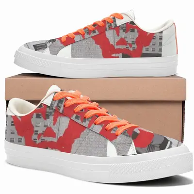 Men Devil Low Top Canvas Shoes