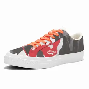 Men Negative Low Top Canvas Shoes