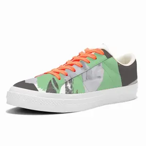 Men Green Low Top Canvas Shoes