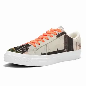 Men Montauk Point Lighthouse Low Top Canvas Shoes