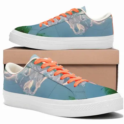 Men Mountain Landscape Low Top Canvas Shoes