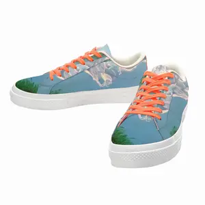 Men Mountain Landscape Low Top Canvas Shoes