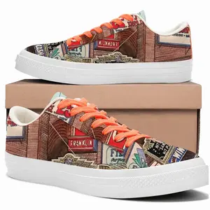 Men Rko Theater New York City Low Top Canvas Shoes