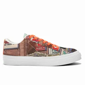 Men Rko Theater New York City Low Top Canvas Shoes