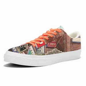 Men Rko Theater New York City Low Top Canvas Shoes