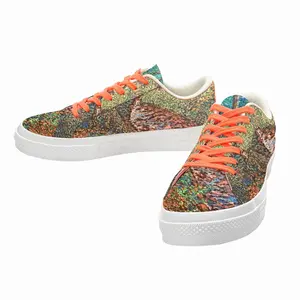 Men Stream In The Forest Low Top Canvas Shoes