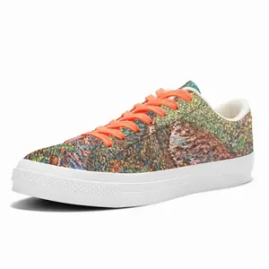 Men Stream In The Forest Low Top Canvas Shoes