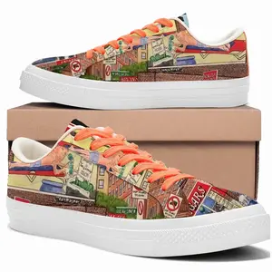 Men Village Cigars Greenwich Village Low Top Canvas Shoes