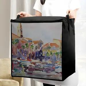 Sanary Sur Mer A Mediterranean Harbour Quilt Storage Bag