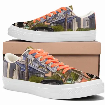 Men South Beach Florida Low Top Canvas Shoes