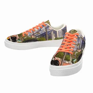 Men South Beach Florida Low Top Canvas Shoes