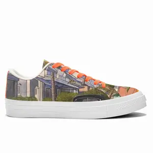 Men South Beach Florida Low Top Canvas Shoes