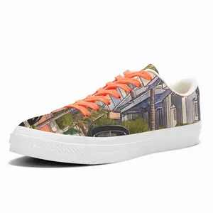 Men South Beach Florida Low Top Canvas Shoes