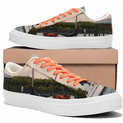 Men Sailboat South Florida Low Top Canvas Shoes