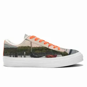 Men Sailboat South Florida Low Top Canvas Shoes