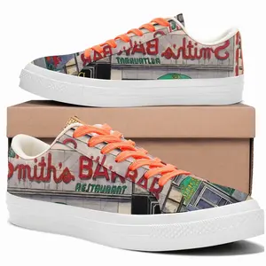 Men Smiths Bar New York City Low Top Canvas Shoes