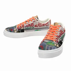 Men Smiths Bar New York City Low Top Canvas Shoes