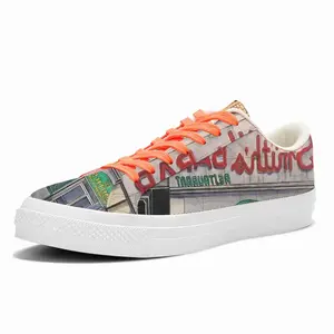 Men Smiths Bar New York City Low Top Canvas Shoes