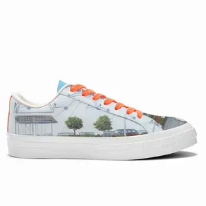 Men Rockaways Playland New York City Low Top Canvas Shoes