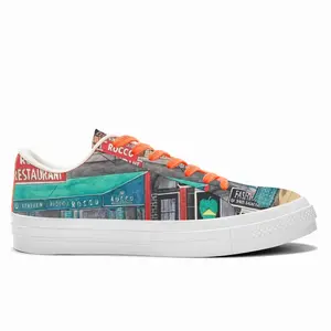 Men Rocco Restaurant New York City Low Top Canvas Shoes