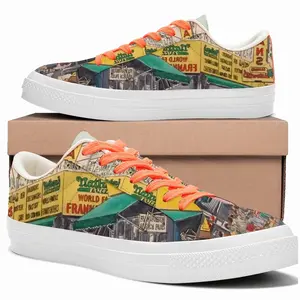 Men Nathans Of Coney Island New York City Low Top Canvas Shoes