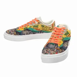 Men Nathans Of Coney Island New York City Low Top Canvas Shoes