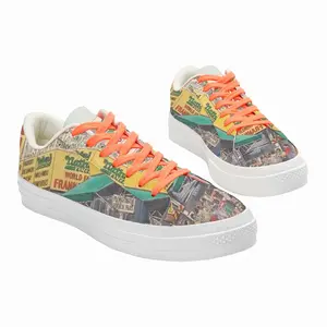 Men Nathans Of Coney Island New York City Low Top Canvas Shoes