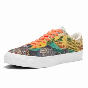 Men Nathans Of Coney Island New York City Low Top Canvas Shoes