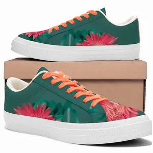 Men Flower#01 Low Top Canvas Shoes