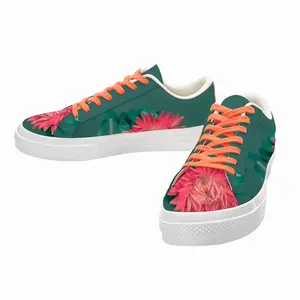 Men Flower#01 Low Top Canvas Shoes