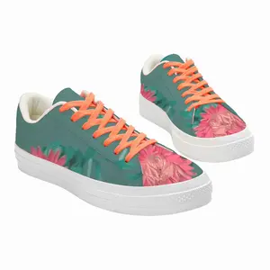 Men Flower#01 Low Top Canvas Shoes