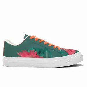 Men Flower#01 Low Top Canvas Shoes