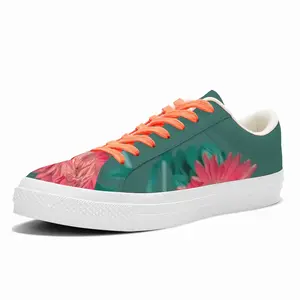 Men Flower#01 Low Top Canvas Shoes