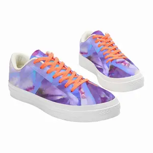 Men Flower #01 Low Top Canvas Shoes