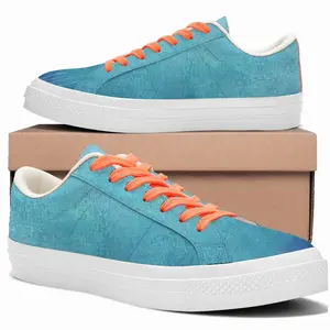 Men Ocean Lines Low Top Canvas Shoes